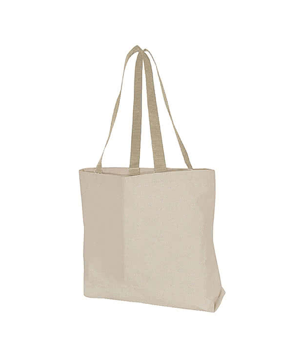 Full Color Natural Large Tote Bag