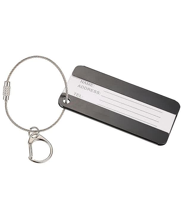 Laser Engraved Aluminum Luggage Tag