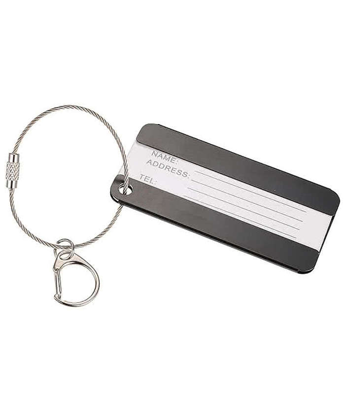 Laser Engraved Aluminum Luggage Tag