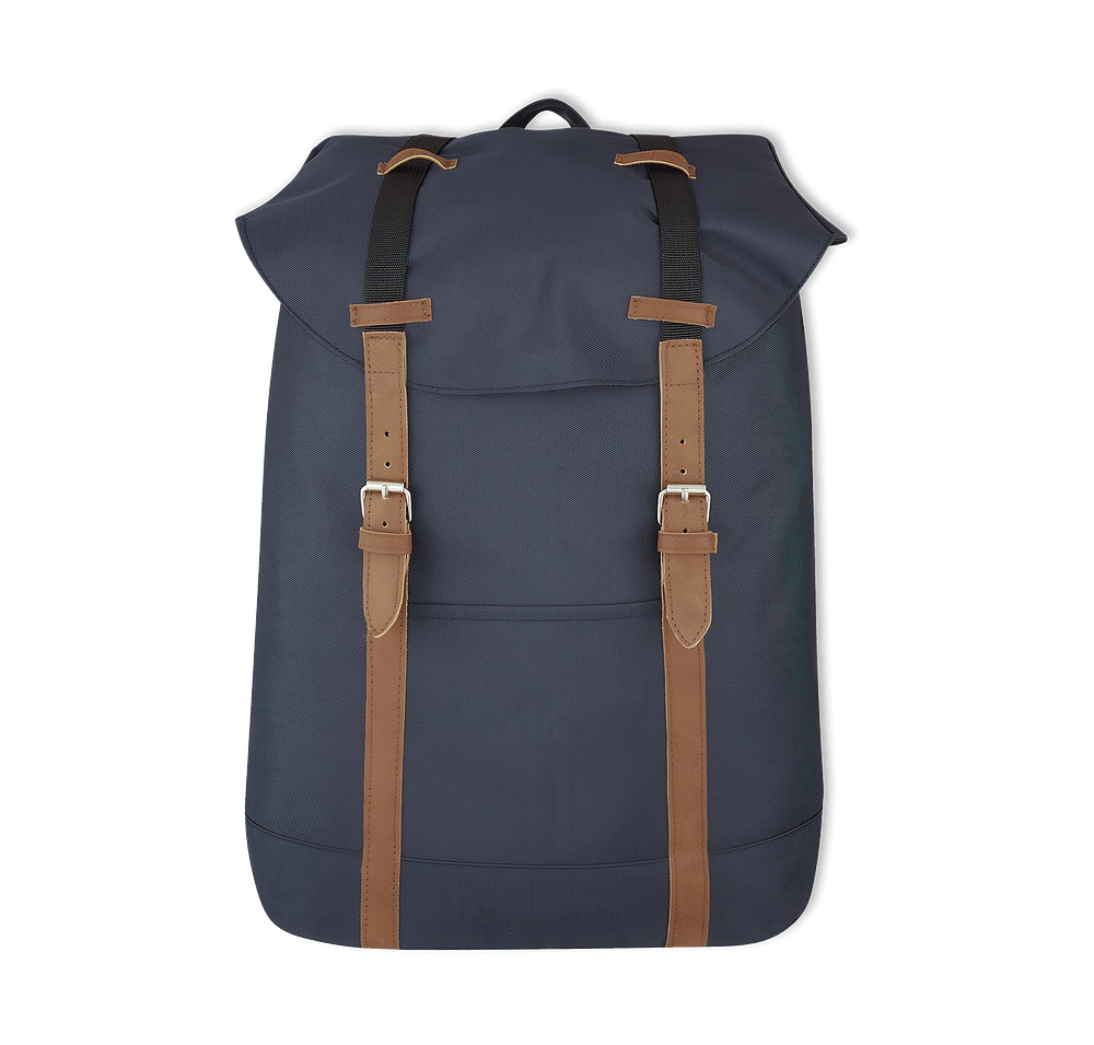 Flap Drawstring Backpack-default