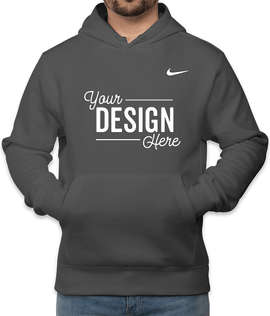 Nike Club Fleece Pullover Hoodie - Color: Anthracite