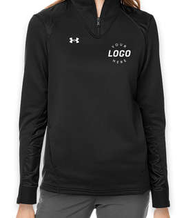 Under Armour Women's Command Performance Quarter Zip Sweatshirt - Color: Black / White
