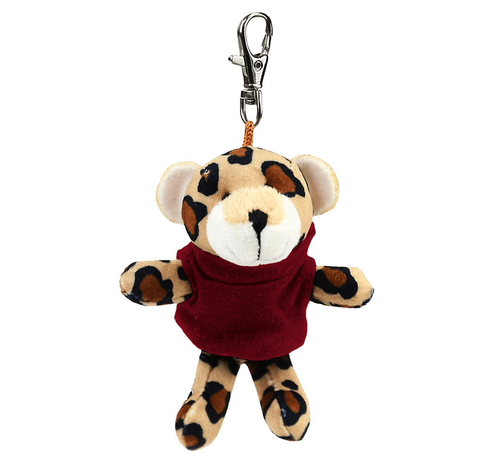 Full Color Wild Bunch 4" Leopard Plush Animal Keychain-default