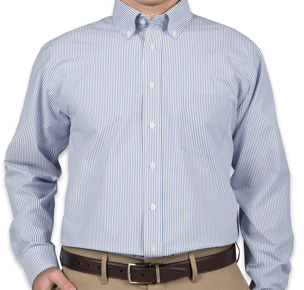 Devon & Jones Banker Stripe Dress Shirt - Printed-default