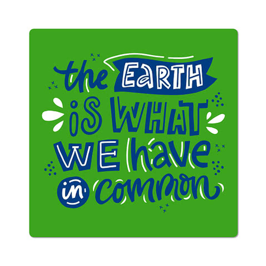 Full Color 5 in. Vinyl Round Corner Square Sticker in White