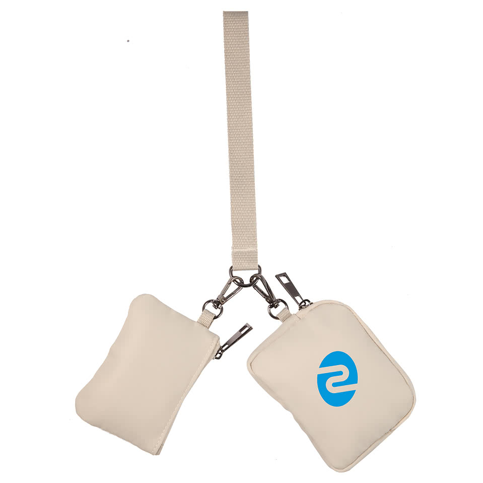 Daybreak Recycled Dual Pouch Lanyard