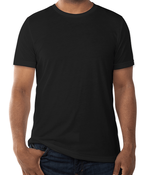 Bella + Canvas Tri-Blend T-shirt in Solid Black Tri-Blend