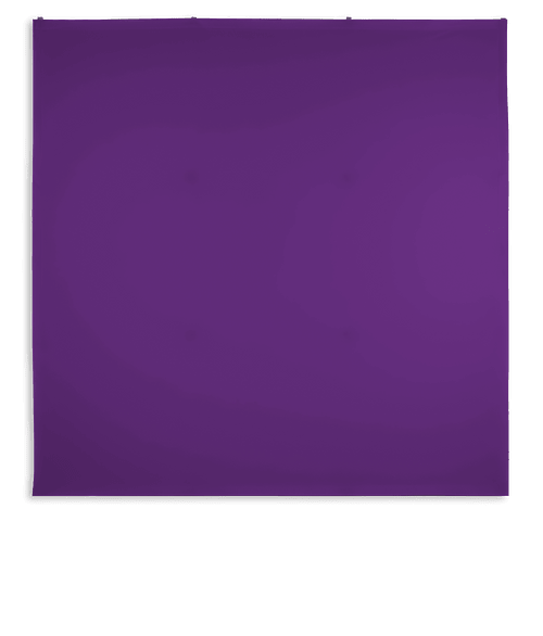 Full Color 90" x 89.5"' Straight Splash Portable Banner Display Kit in Team Purple