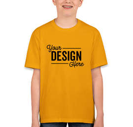 Canada - Fruit of the Loom Youth 100% Cotton T-shirt - Color: Gold