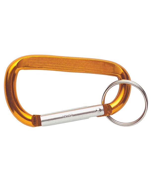 Laser Engraved Carabiner with Keyring