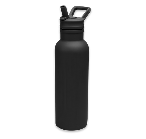 17 oz. Hailey Recycled Stainless Steel Water Bottle in BLACK