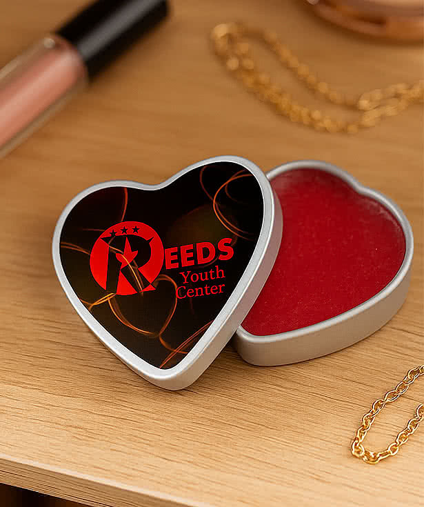 Full Color Lip Moisturizer Heart Tin