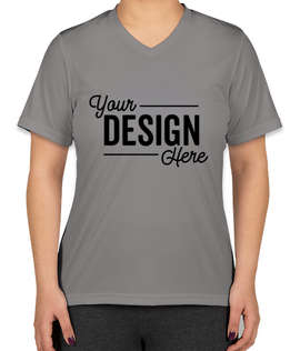 Canada - Team 365 Women's Zone V-Neck Performance Shirt - Color: Sport Graphite
