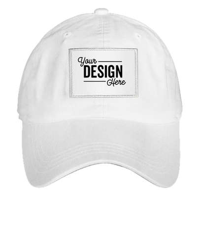Ahead Rectangle Patch Baseball Hat - True White