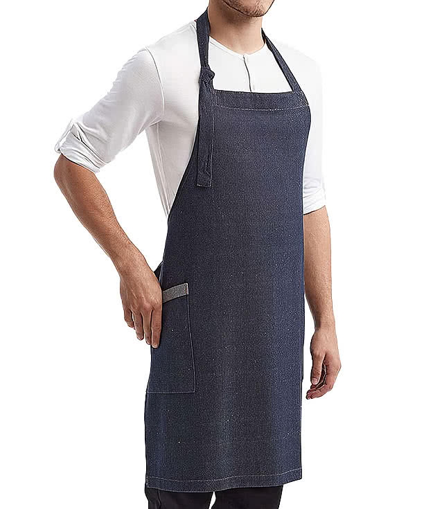 Artisan Collection Regenerate Recycled Full Length Two-Pocket Apron -Embroidered