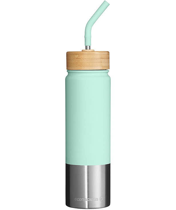 Econscious Laser Engraved 24 oz. Playa Stainless Steel Tumbler with Straw