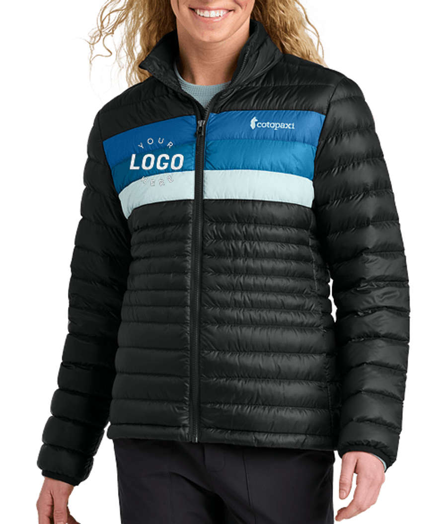 Cotopaxi Women's Fuego Recycled Insulated Jacket in Black/Atlantic