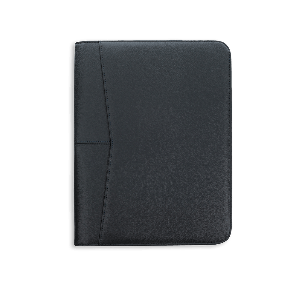Debossed Arrow Zippered Padfolio-default