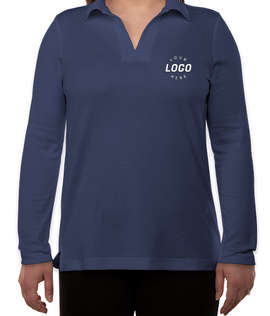 Devon & Jones Women's CrownLux Long Sleeve Performance Polo