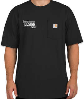 Carhartt Workwear Crewneck Pocket T-shirt - Embroidered - Color: Black
