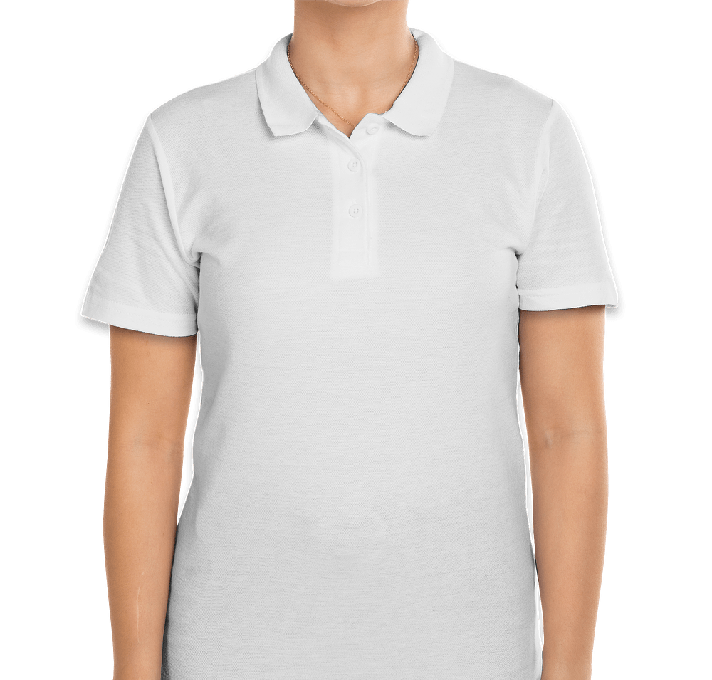 Gildan Women's Softstyle Pique Polo - Printed-default