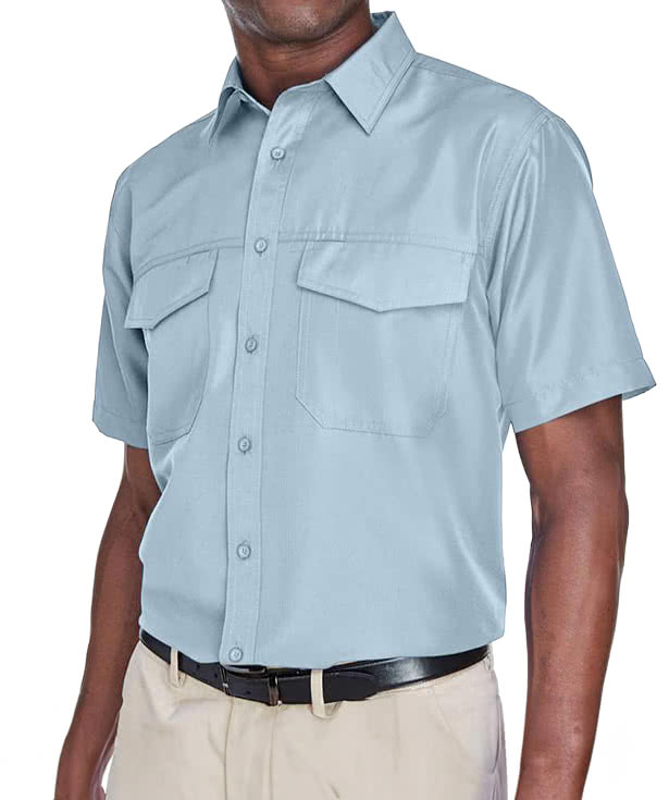Harriton Key West Performance Short Sleeve Staff Shirt
