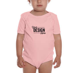 Royal Apparel USA-Made Organic Baby Bodysuit - Color: Rose Pink