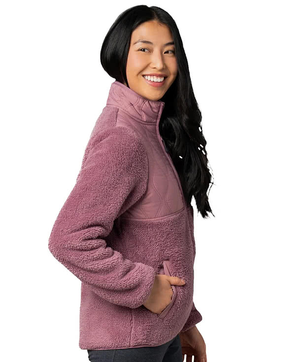 Storm Creek Women's Teddy Quilted Recycled Fleece Jacket