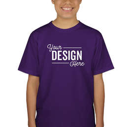 Canada - Gildan Youth 100% Cotton T-shirt - Color: Purple