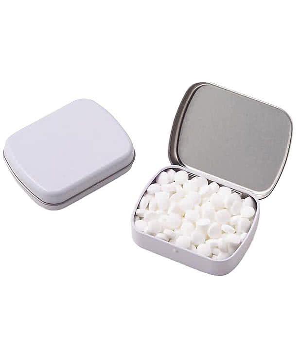 Full Color Sugar Free Mini Mints Hinged Tin