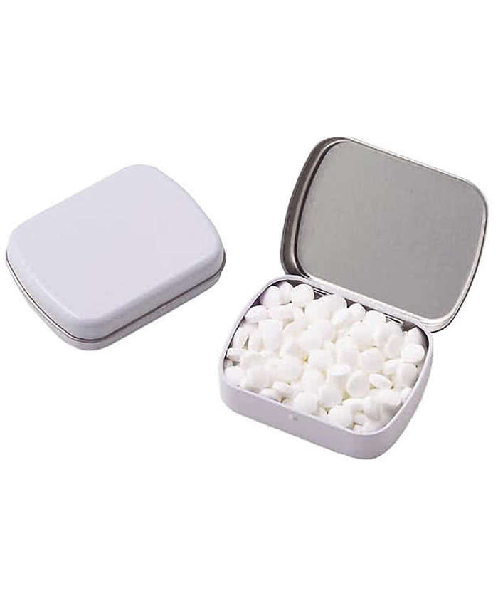 Full Color Sugar Free Mini Mints Hinged Tin