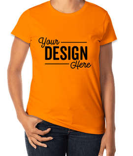 Anvil Women's Jersey T-shirt - Color: Mandarin Orange