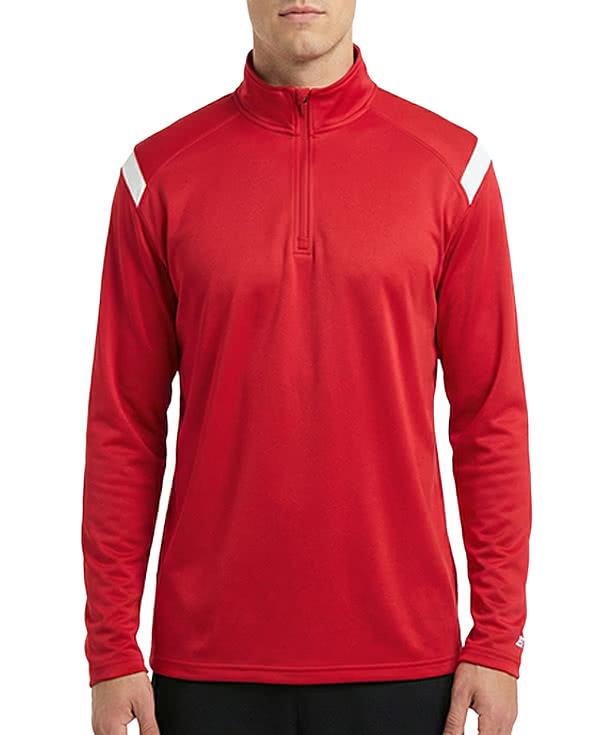 Badger Youth On The Rise Sport Paneled Performance Quarter Zip Pullover