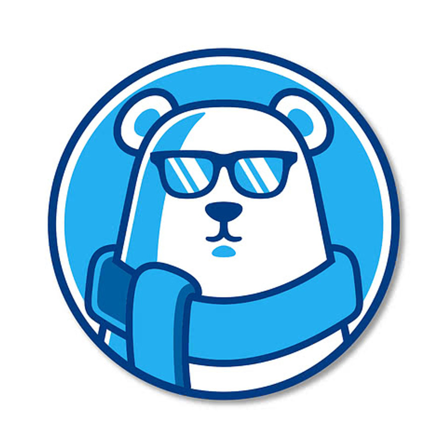 Full Color 1.5 in. Vinyl Circle Sticker in White