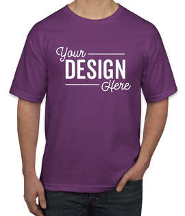 Bayside USA-Made 100% Cotton T-shirt - Color: Purple