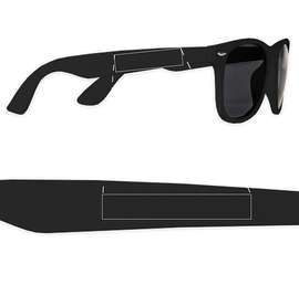 Sun Ray Sunglasses - Color: Black
