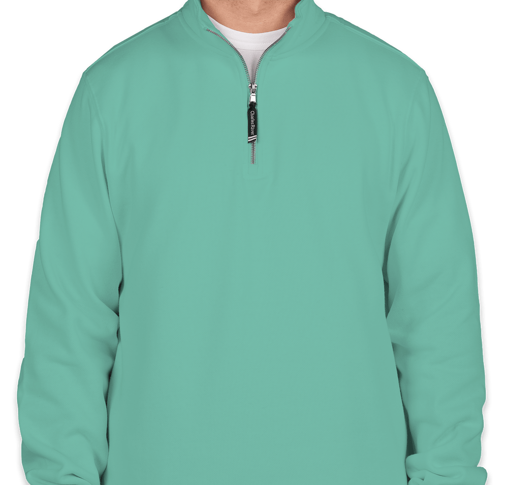 Charles River Crosswind Quarter Zip Sweatshirt - Embroidered-default