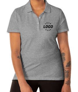 Clique by Cutter & Buck Women's Addison Cotton Pique Polo - Color: Grey Melange