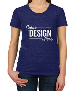 American Apparel Women's Slim Fit Tri-Blend Track T-shirt