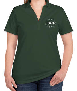 Port Authority Women's Silk Touch Performance Polo - Screen Printed - Color: Dark Green