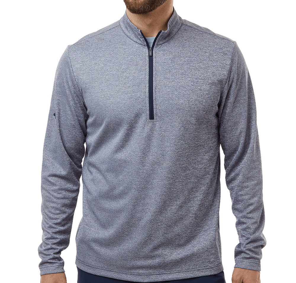 Adidas Space Dyed Recycled Quarter Zip Shirt-default