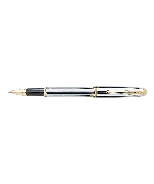 Laser Engraved Souvenir Worthington Chrome Rollerball Pen (black ink)
