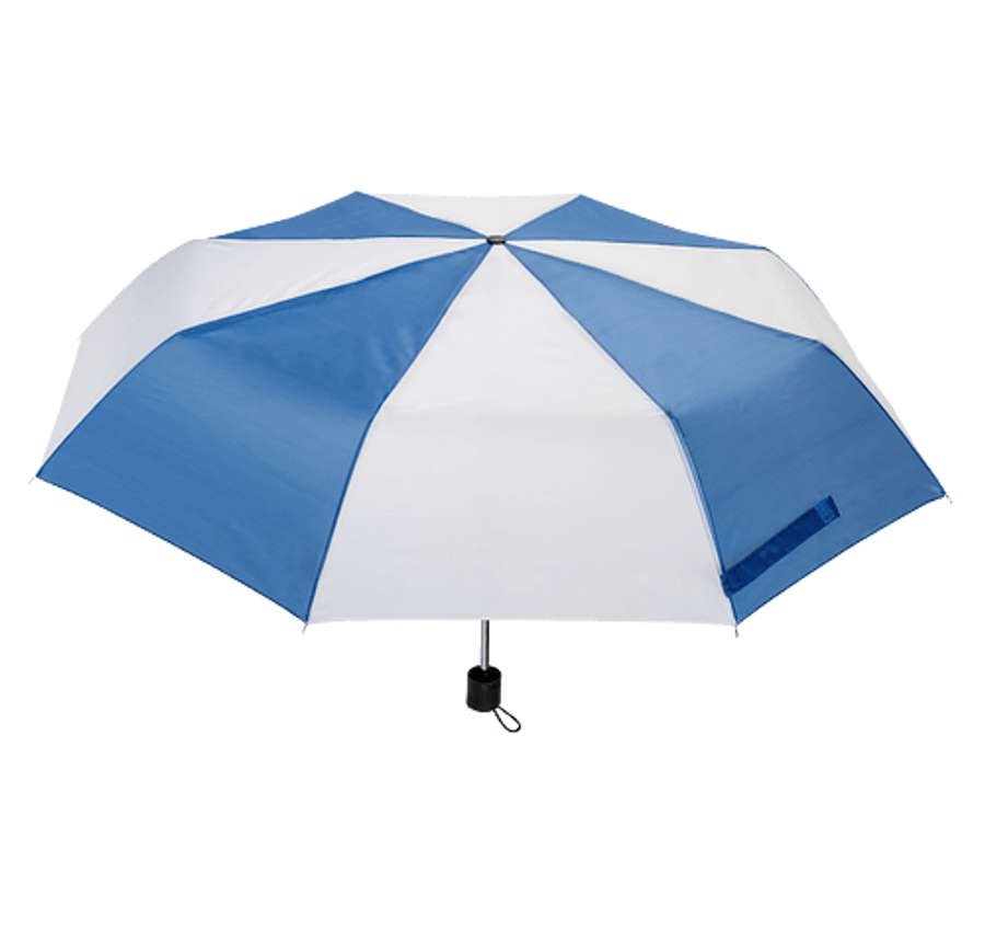 Compact Umbrella in Blue White