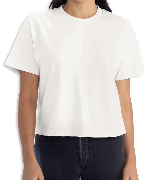 Next Level Women's 100% Cotton Heavyweight Boxy T-shirt in White