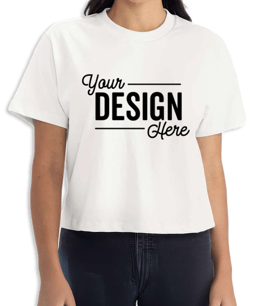 Next Level Women's 100% Cotton Heavyweight Boxy T-shirt in White