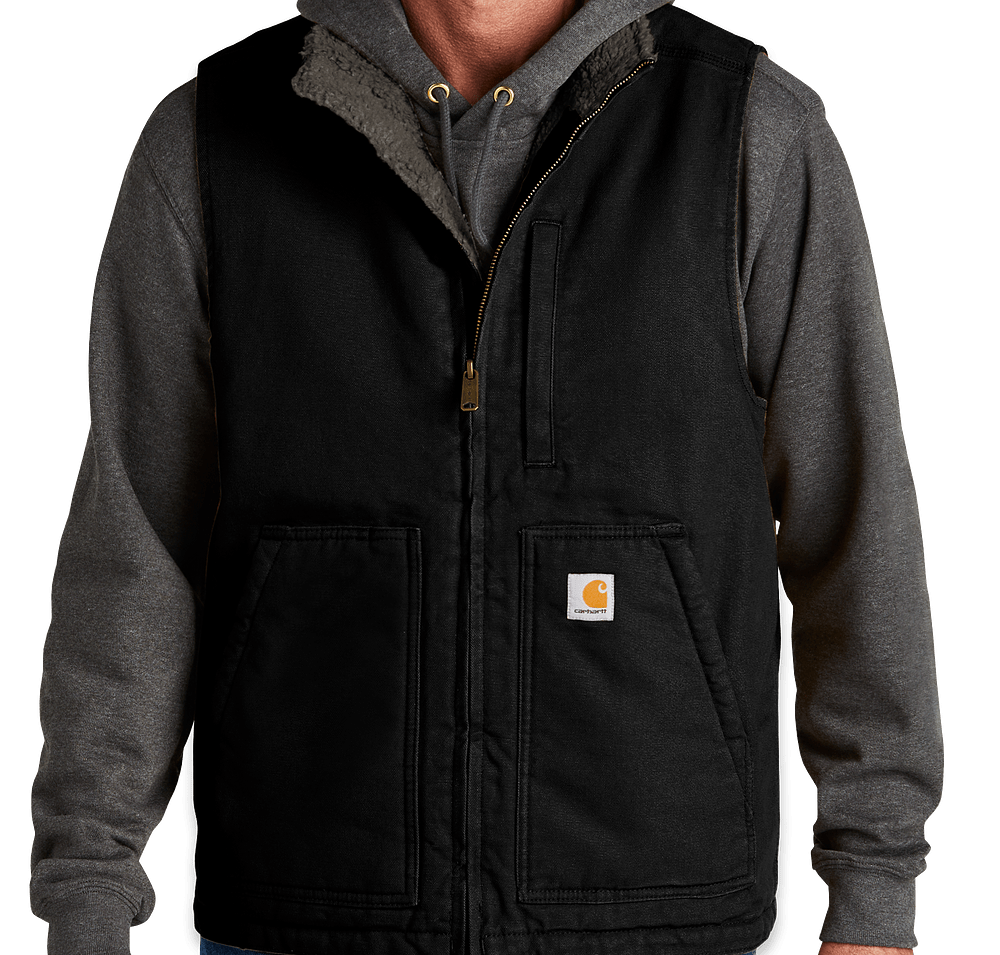 Carhartt Sherpa-Lined Mock Neck Vest - Printed-default
