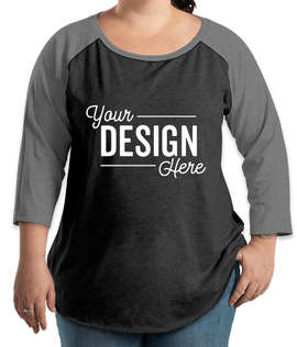 LAT Women's Curvy Raglan T-shirt