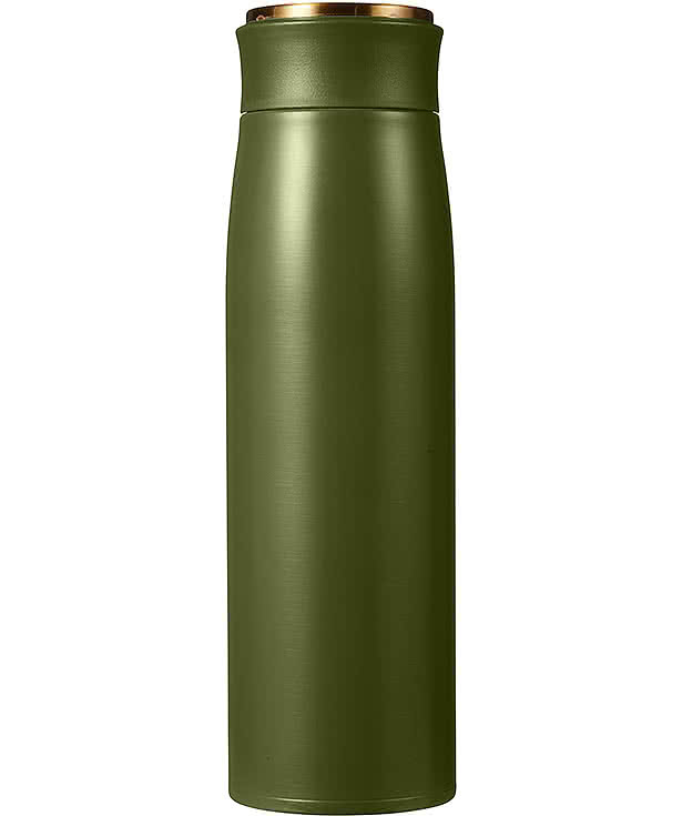 17 oz. Silhouette Insulated Stainless Steel Water Bottle with Golden Top