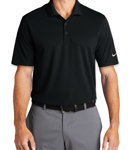 Nike Tall Dri-FIT Micro Pique Performance Polo 2.0 - Embroidered in Black
