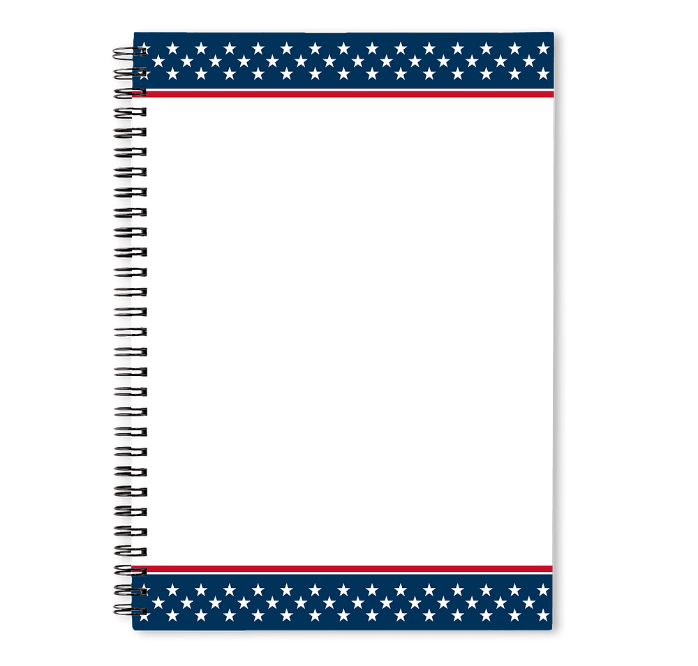 Stars & Stripes JournalBooks ® Spiral Notebook-default
